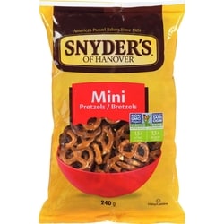 Snyders Minibretzels 240 g, 1,67 $/100g