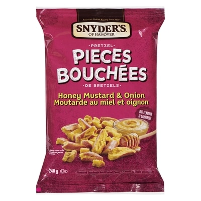 Snyders Pretzel Pieces, Honey Mustard & Onion 240 g, $1.87/100g