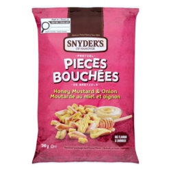 Snyders Morceaux de bretzels au goût de moutarde au miel et d’oignons 240 g, 1,87 $/100g
