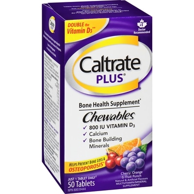 Bone Health Supplement Chewables Cherry, Orange & Fruit Punch