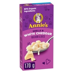 Annie's Macaroni & Cheese, Shells & White Cheddar 170 g, $1.94/100g