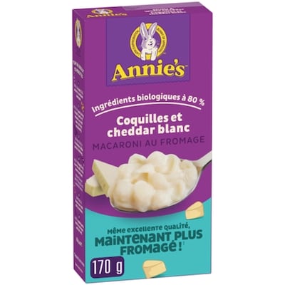 Annie's Macaroni Au Fromage, Coquillettes et Cheddar Blanc 170 g, 1,76 $/100g
