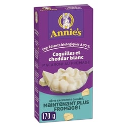 Annie's Macaroni Au Fromage, Coquillettes et Cheddar Blanc 170 g, 1,32 $/100g