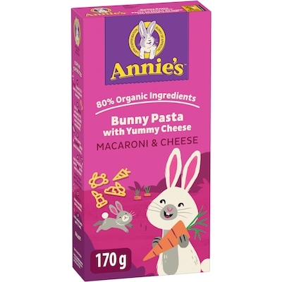 Annie's Bunny Pasta With Yummy Cheese Macaroni & cheese 170 g, $1.76/100g