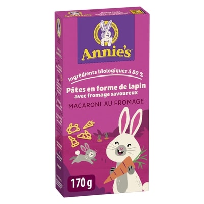 Annie's Pates En Forme De Lapin Macaroni Au Fromage 170 g, 1,03 $/100g