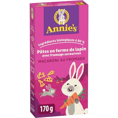 Annie's Pates En Forme De Lapin Macaroni Au Fromage 170 g, 1,76 $/100g