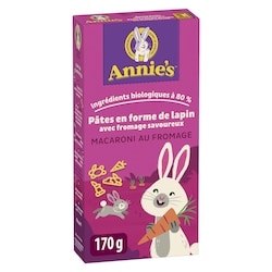 Annie's Pates En Forme De Lapin Macaroni Au Fromage 170 g, 1,03 $/100g