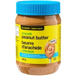 Sans Nom Beurre d’arachide crémeux léger 500 g, 0,66 $/100g