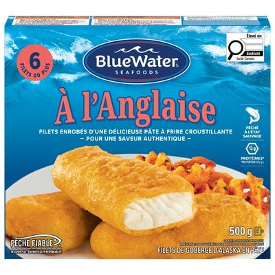 BlueWater Seafoods Poisson à l'Anglaise 500 g, 1,80 $/100g