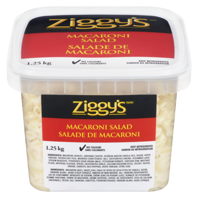 Ziggy's Macaroni Salad 1.25 kg, $0.48/100g