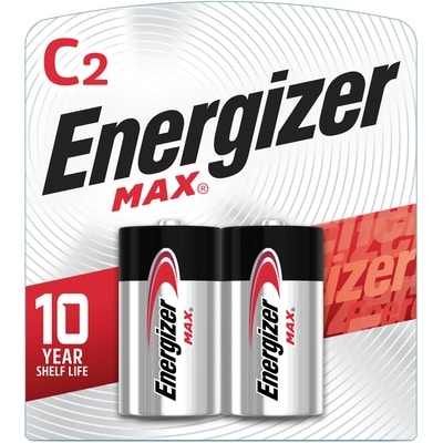 Energizer Piles alcalines C MAX, emballage de 2 1 ea, 1,49 $/1ch