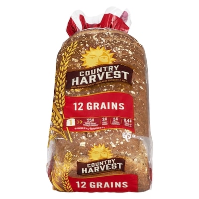 Country Harvest 12 Grain Bread 675 g, $0.56/100g