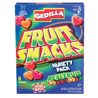 Gedilla Fruit Snacks Variety Pack 153 g, $3.78/100g