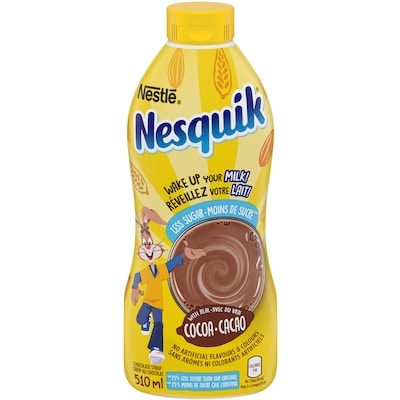 Nestlé NESQUIK Less Sugar Chocolate Syrup 510 ml, $1.76/100ml