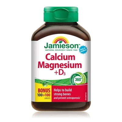 Jamieson Calcium Magnesium & Vitamin D3 Caplets 200 ea, $0.08/1ea