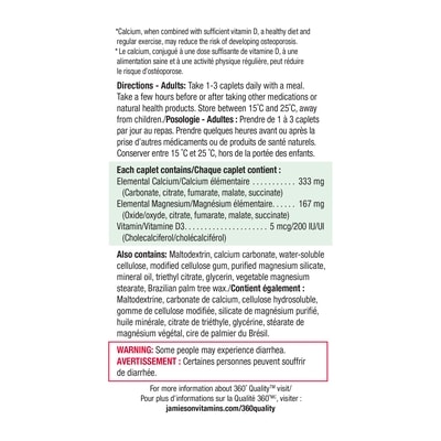 Calcium Magnesium & Vitamin D3 Caplets