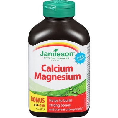 Jamieson Calcium Magnesium Caplets 200 ea, $0.07/1ea
