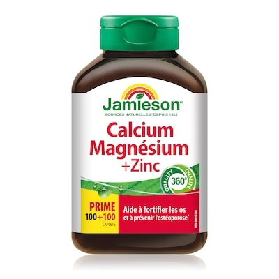 Jamieson Calcium magnésium et zinc 200 ea, 0,09 $/1ch