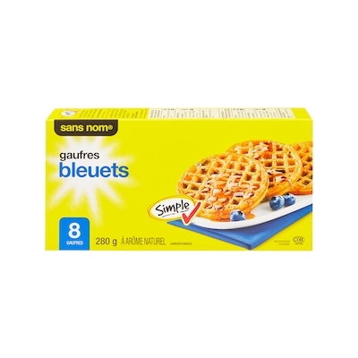Gaufres, bleuets