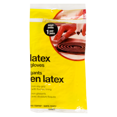 No Name Latex Gloves, Small 1 ea, $2.49/1ea