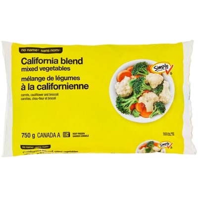 Sans Nom Mélange de légumes à la californienne 750 g, 0,40 $/100g