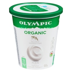 Olympic Organic Plain Yogurt 2% 650 g, $1.08/100g