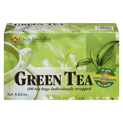 Uncle Lees Green Tea 100 ea, $0.08/1ea
