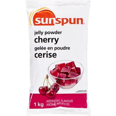 Sunspun Gelée en poudre, cerise 1 kg, 0,85 $/100g