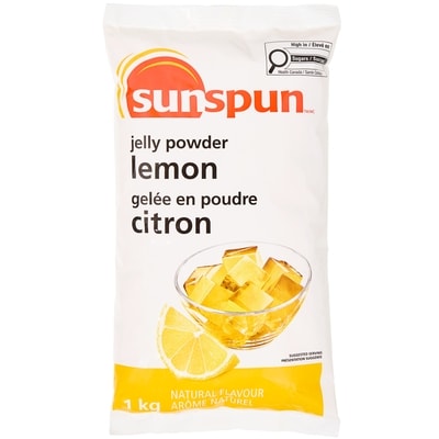 Sunspun Gelée en poudre citron 1 kg, 0,85 $/100g
