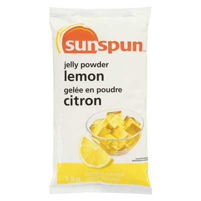 Sunspun Gelée en poudre, citron 1 kg, 0,85 $/100g
