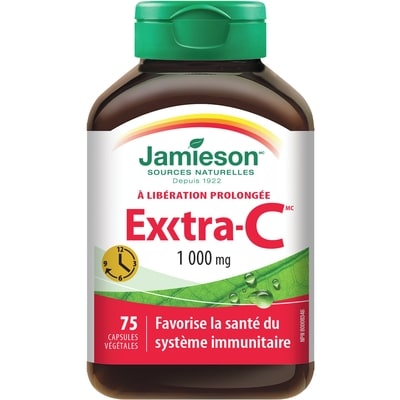Jamieson Exxtra-C 1 000 mg à libération prolongée 75 ea, 0,31 $/1ch