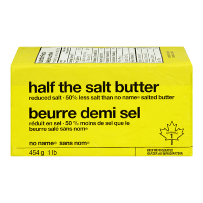 Sans Nom Beurre demi-sel 454 g, 1,32 $/100g