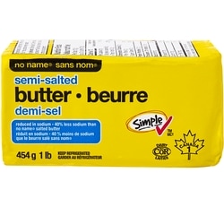 Sans Nom Beurre demi-sel 454 g, 1,32 $/100g