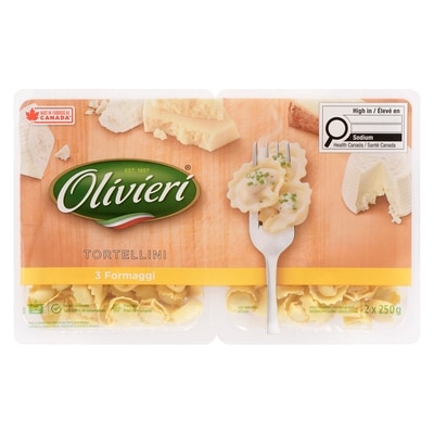 Olivieri 3 Formaggi Tortellini 500 g, $1.20/100g