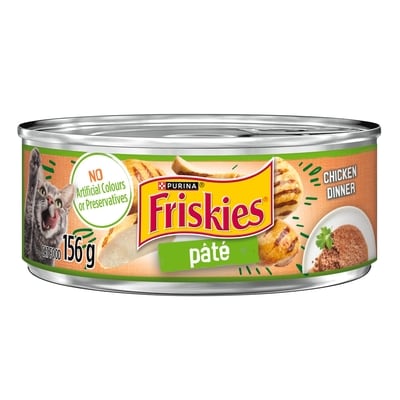 Purina Friskies Pâté Chicken Dinner, Wet Cat Food 156 g, $0.83/100g