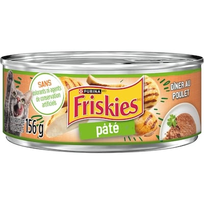 Purina (MD) Friskies(MD) Pâté Dîner au Poulet Nourriture pour Chats Boîte 156 g, 0,64 $/100g