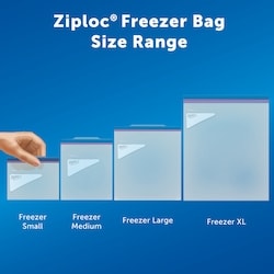 本A-9 5 ③ Ziploc Freezer Bags Large, with Stay Open Technology - 28 ea