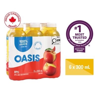 Oasis Apple Fruit Juice 6x300.0 ml, $0.35/100ml