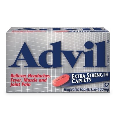 Advil Extra Strength Caplets For Headaches And Pain Relief, 400 Mg Ibuprofen, 32 Count 32 ea, $0.47/1ea