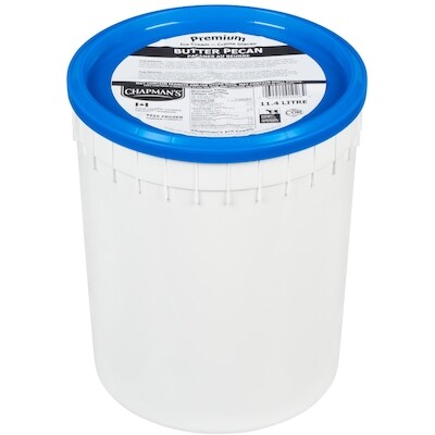 Chapman’s Premium crème glacé pacanes au beurre 11.4 l, 0,35 $/100ml