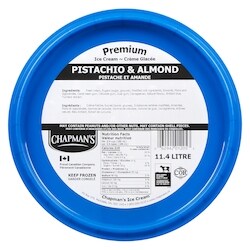 Chapmans Premium Pistachios & Almonds Ice Cream - 11.4 l