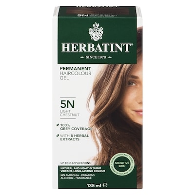 Herbatint Hair Colour, 5N Light Chestnut 135 ml, $12.96/100ml