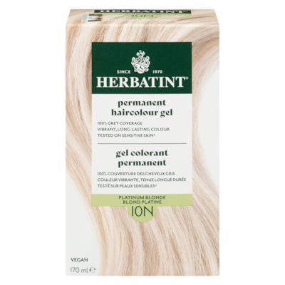 Herbatint Gel Colorant Permanent 10N Blond Platine 135 ml, 13,33 $/100ml