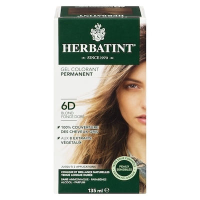 Herbatint Herbatint, Colorant capillaire, 6D Blond foncé doré 135 ml, 11,10 $/100ml