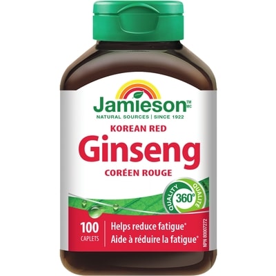 Jamieson Ginseng rouge coréen, 100 caplets 100 ea, 0,20 $/1ch