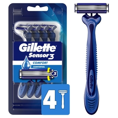 Gillette Men's Disposable Razor, 4 Razors 4 ea, $2.62/1ea