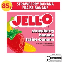 Jell-O Strawberry Banana Jelly Powder Mix - 85 g | Dominion Stores