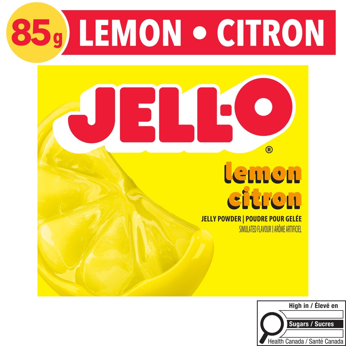 Jell-O Poudre Pour Gelée Citron – Préparation Pour Dessert En Gélatine 85 g, 2,11 $/100g
