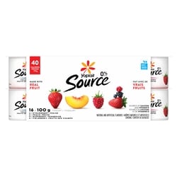 Yoplait Source 0% Smooth Traditional Yogurt Cups Variety Pack, No