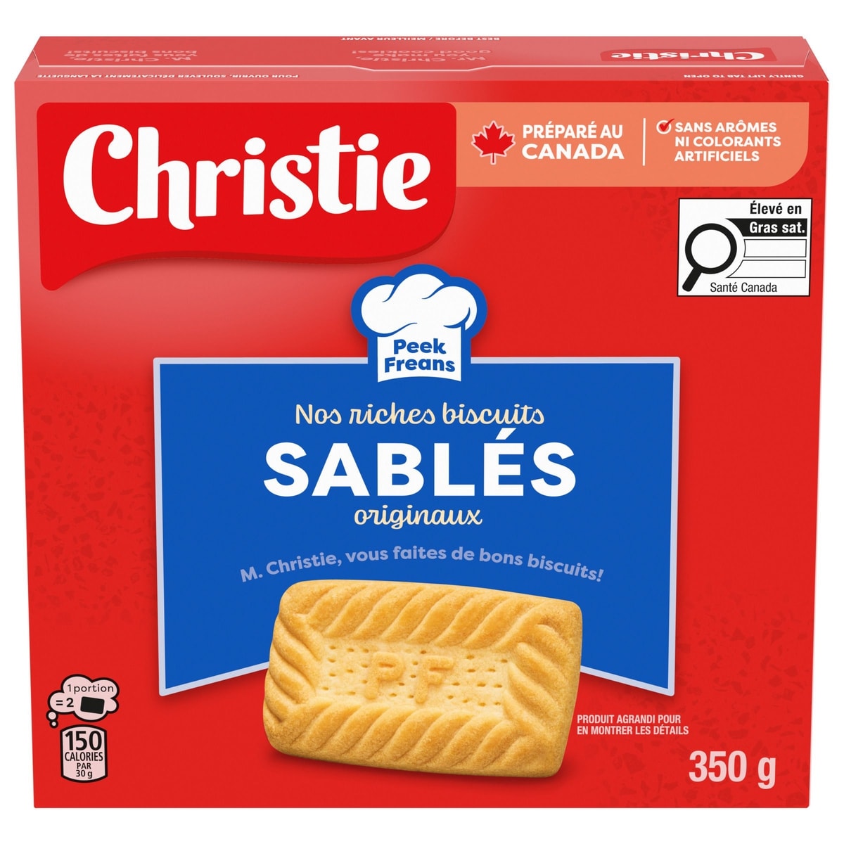 Peek Freans Sablés Glacés Biscuits 350 g, 1,43 $/100g